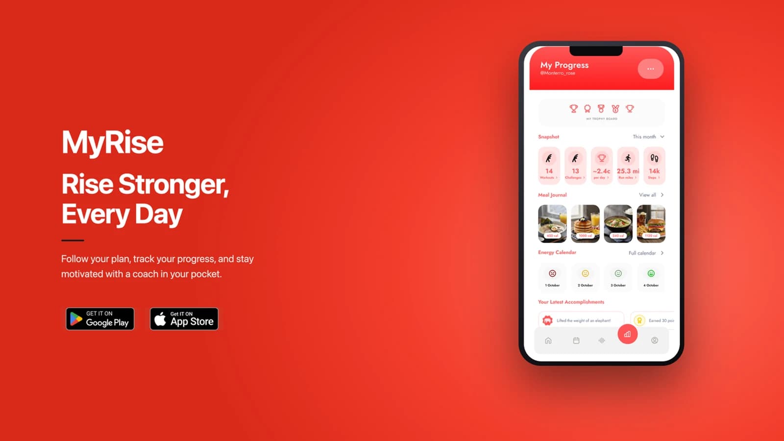 MyRise — Personalized AI Coaching for Smarter Fitness screen 3